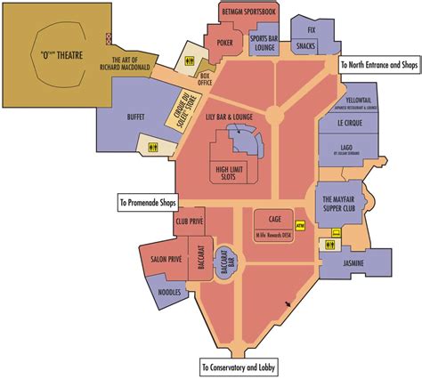 bellagio casino map